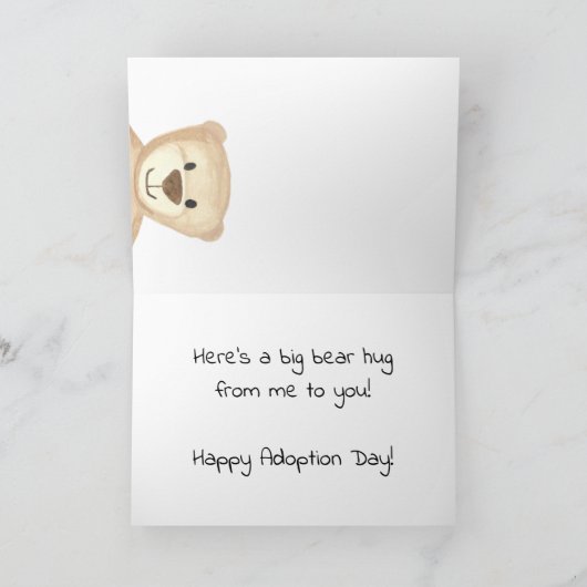 beer Hug Adoption Waterverf Kaart (Binnen)