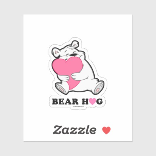 Beer Hug Custom-Cut Vinyl Sticker (Vel)