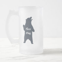 Beer Hug Custom Typography Humor