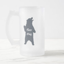 Beer Hug Custom Typography Humor