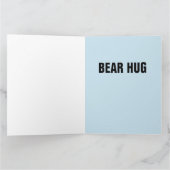 BEER HUG GRIZZLY ANYTIME LOVE KAART (Binnen)