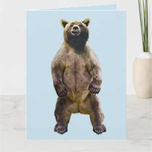 BEER HUG GRIZZLY ANYTIME LOVE KAART
