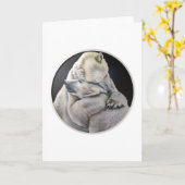 Beer Hug Kaart (Gele Bloem)