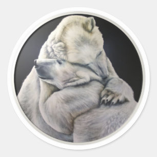 Beer Hug Ronde Sticker