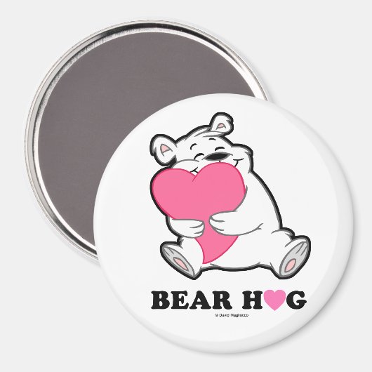 Beer Hug Round Magnets Magneet (Voorkant / Achterkant)