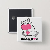 Beer Hug Square Button (Voorkant /achterkant)