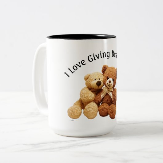 Beer Hugs 15-ounce Two-Tone Mok (Voorkant links)