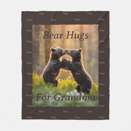 Beer Hugs Fleece Deken (Voorkant)