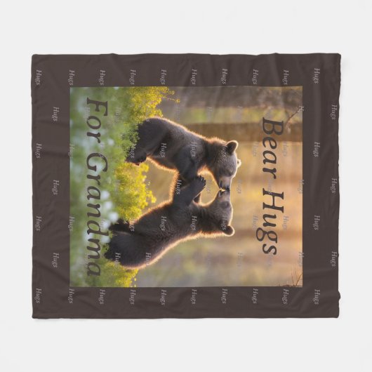 Beer Hugs Fleece Deken (Voorkant (Horizontaal))