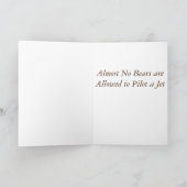 Beer Humor/Joke Kaart (Binnen)