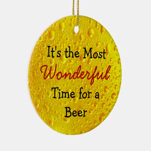 Beer Humor Kerstmis Keramisch Ornament (Rechts)