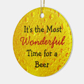 Beer Humor Kerstmis Keramisch Ornament (Links)