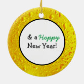 Beer Humor Kerstmis Keramisch Ornament (Achterkant)