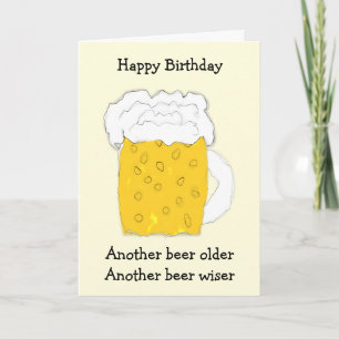 Beer Humoureuze Birthday Kaart