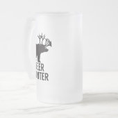 Beer Hunter Beer Beste Corns Cariou Funny Humor Matglas Bierpul (Voorkant links)