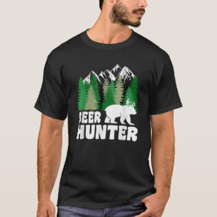 Beer Hunter Funny Beer Deer Beer Pun T Shirt