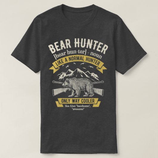 Beer Hunter  Hunting Funny Hunters Definit T-shirt (Design voorkant)