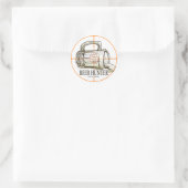 Beer Hunter Ronde Sticker (Tas)