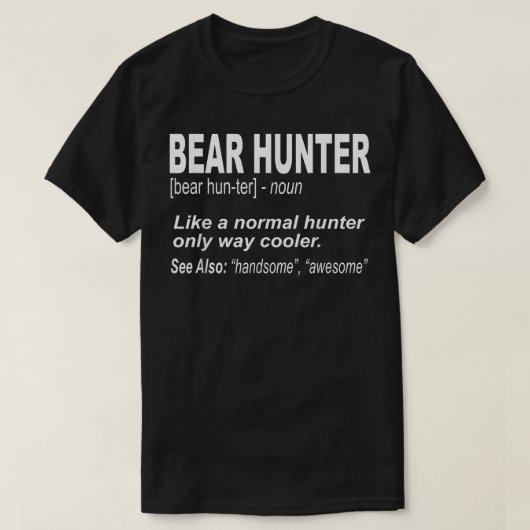 Beer Hunter Shirt voor mensen die Beer Hunt, Funny (Design voorkant)