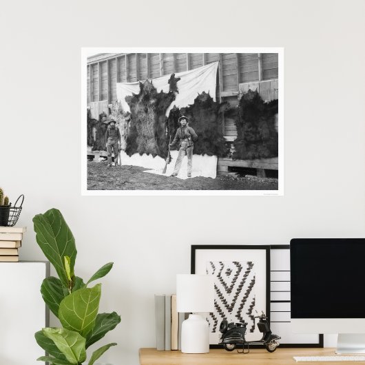 Beer Hunting Alaska 1906 Poster (Thuiskantoor)