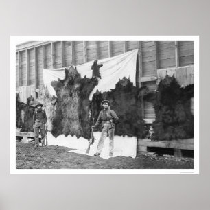 Beer Hunting Alaska 1906 Poster