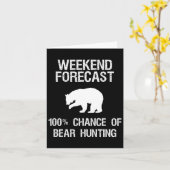Beer Hunting Gift - Funny Hunter Weekend Forecast Kaart (Gele Bloem)