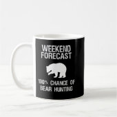 Beer Hunting Gift - Funny Hunter Weekend Forecast Koffiemok (Links)