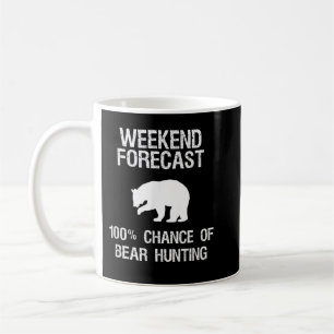 Beer Hunting Gift - Funny Hunter Weekend Forecast Koffiemok