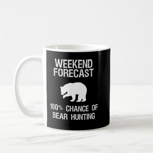 Beer Hunting Gift - Funny Hunter Weekend Forecast Koffiemok (Links)