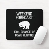 Beer Hunting Gift - Funny Hunter Weekend Forecast Muismat (Met muis)
