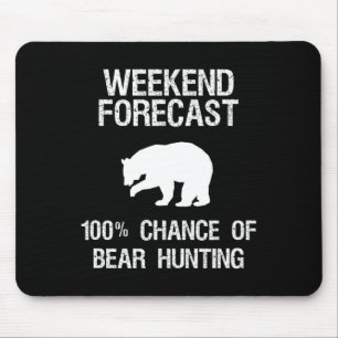 Beer Hunting Gift - Funny Hunter Weekend Forecast Muismat