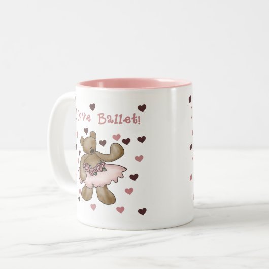 Beer I Love Ballet Tweekleurige Koffiemok (Voorkant links)