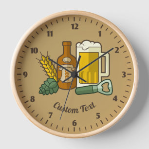 Beer Icons Clock