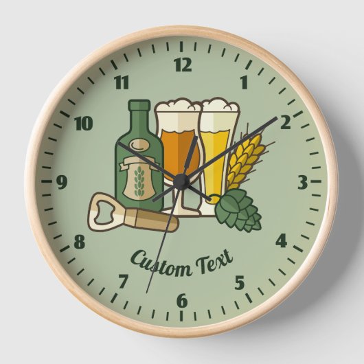 Beer Icons Clock (Voorkant)