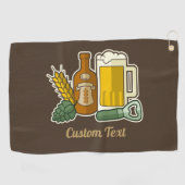 Beer Icons Golf Towel Golfhanddoek (Horizontaal)
