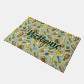Beer Icons Pattern Doormat Deurmat (Schuin)
