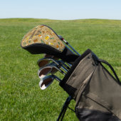 Beer Icons Pattern Golf Head Hoesje Golfheadcover (Insitu)