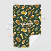 Beer Icons Pattern Golf Towel Golfhanddoek (Insitu)
