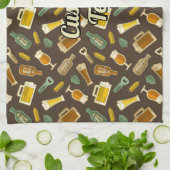 Beer Icons Pattern Kitchen Towel Theedoek (Gevouwen)