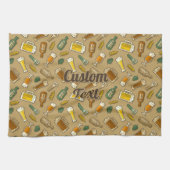 Beer Icons Pattern Kitchen Towel Theedoek (Horizontaal)