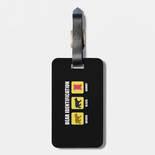 Beer-identificatiefunctie Bagagelabel (Achterkant verticaal)