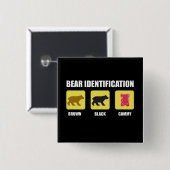 Beer-identificatiefunctie Vierkante Button 5,1 Cm (Voorkant /achterkant)