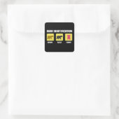 Beer-identificatiefunctie Vierkante Sticker (Tas)