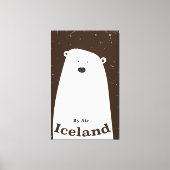  Beer IJsland Canvas Afdruk (Voorkant)