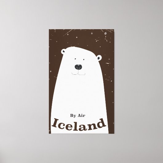  Beer IJsland Canvas Afdruk (Voorkant)