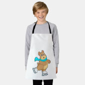 Beer IJsschaatsen IJ-schaatsen Schort (Gedragen)