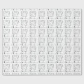 Beer IJssmeltend poolijs Cadeaupapier (Vlak)