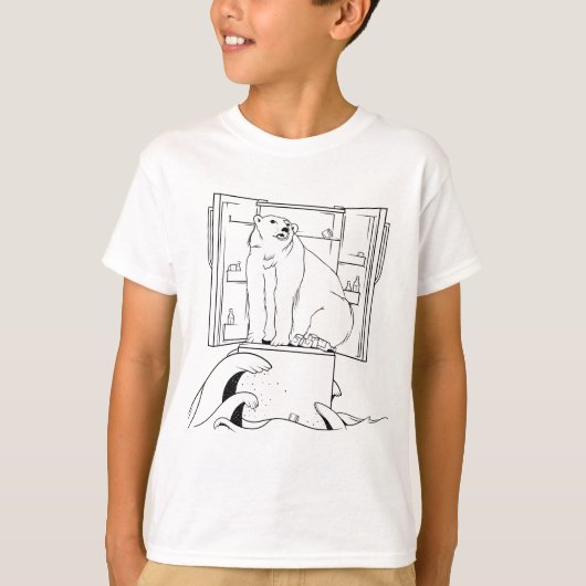 Beer IJssmeltend poolijs T-shirt (Voorkant)