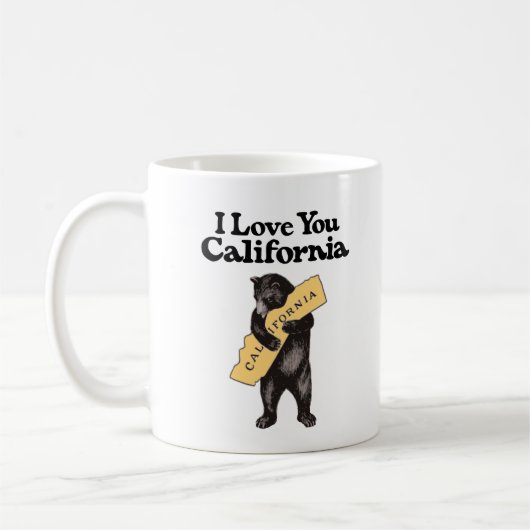 Beer "Ik hou van je, Californië" Koffiemok (Links)