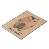 Beer Illustratie Terug naar School Kantoor Notitieboek (Linkerzijde)